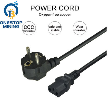 EU-Stecker Asic-Bergmann Power Supply Cords verkabelt 1.5m 1.8m 2m