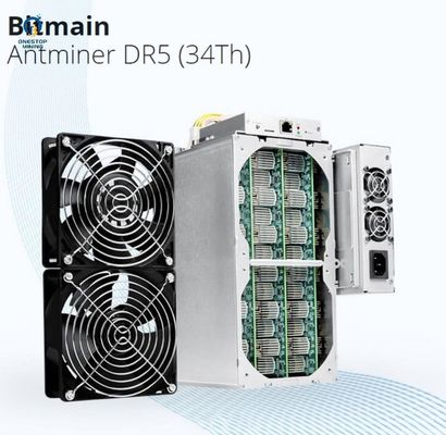 Bitmain Antminer DR5 34th/S 35. Bergbau-Hardware Schlüssel-Blake256r14 DCR Decred